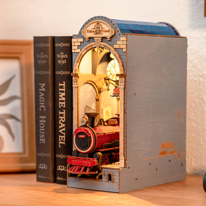 DIY Miniature House Book Nook Kit: Time Travel