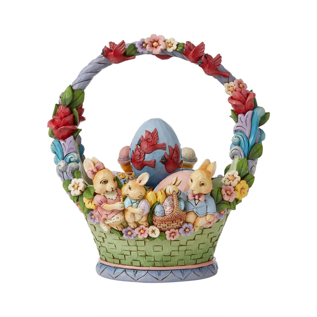 Easter Basket Centrepiece: 'Easter Cheer Found Here'