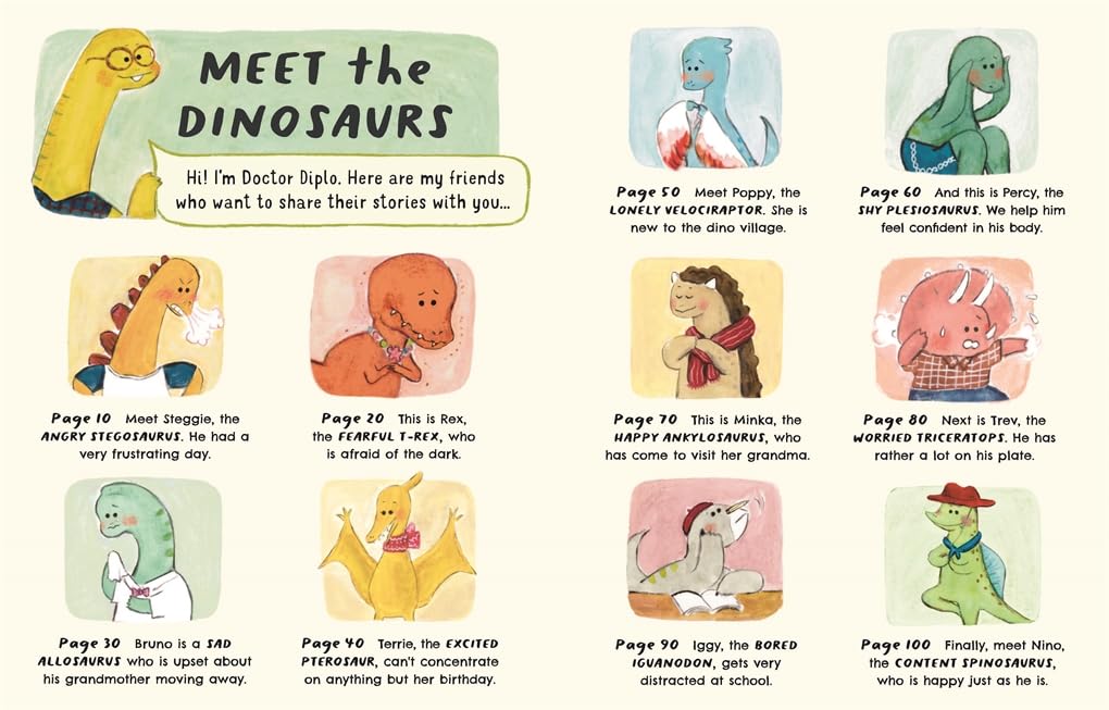 Swapna Haddow and Dr. Diplo: Little Dinosaurs, Big Feelings, illustrated by Yiting Lee