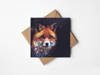 Greeting Card: Kelly Hood - Mystic Fox (Square)