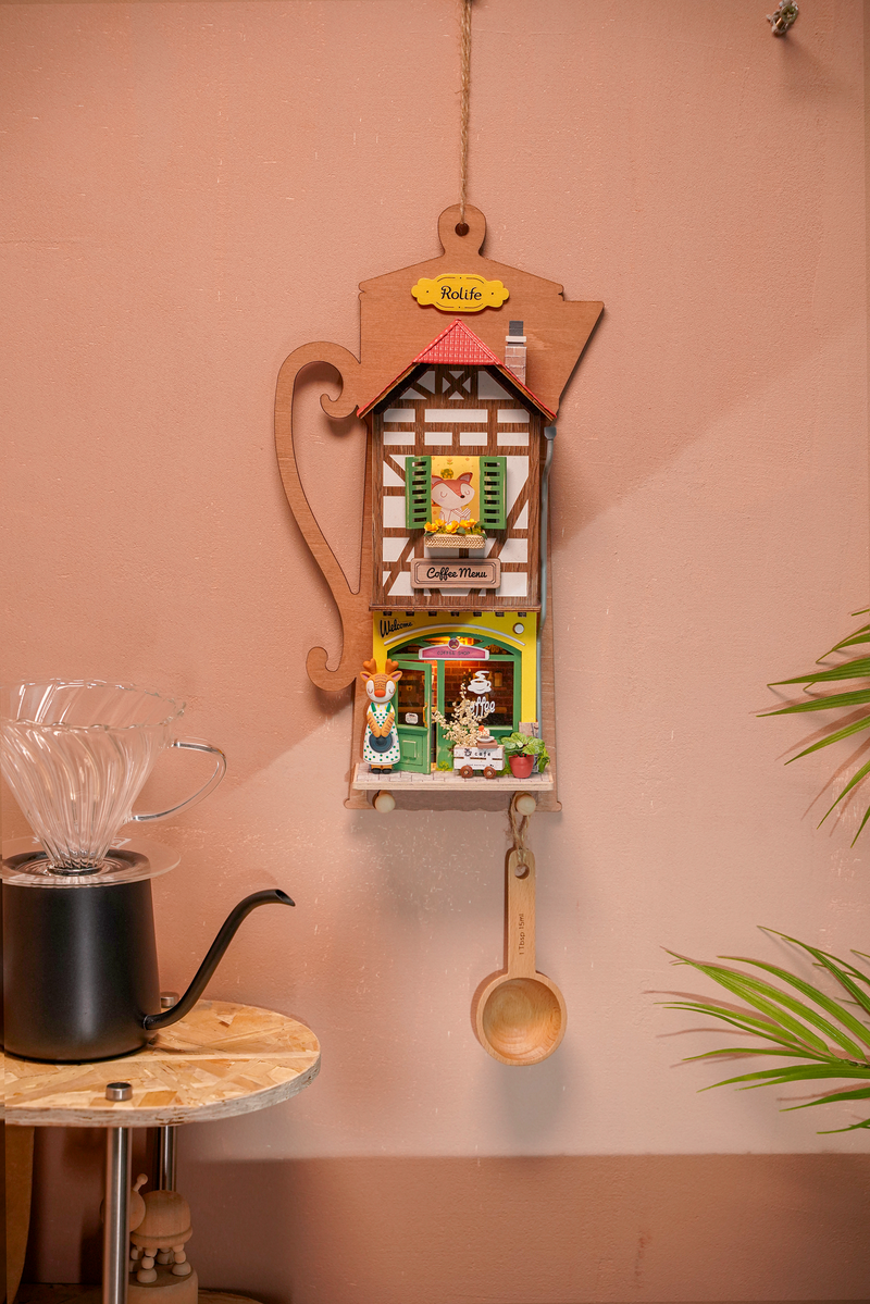 DIY Miniature Wall Hanging Kit: Lazy Coffee House
