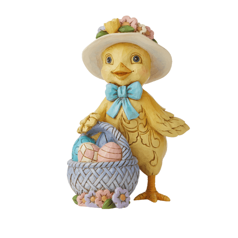 Figurine: Chick with Easter Basket