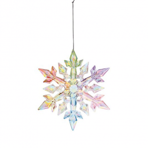 Christmas Decorations: Rainbow Snowflake Hanging Ornament
