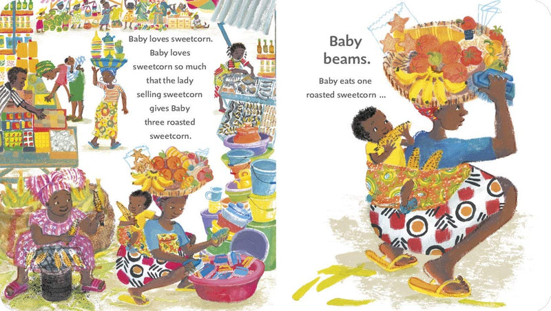 Baby Goes to Market by Atinuke, illustrated by Angela Brooksbank
