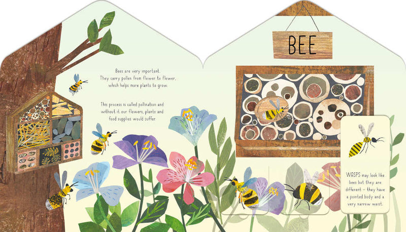 Bug Hotel - A Lift-the-Flap Book of Discovery, by Libby Walden, illustrated by Clover Robin
