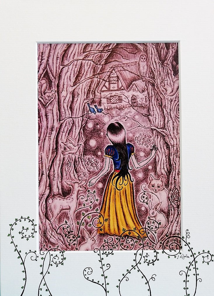 Snow White Print by Jenni Kilgallon