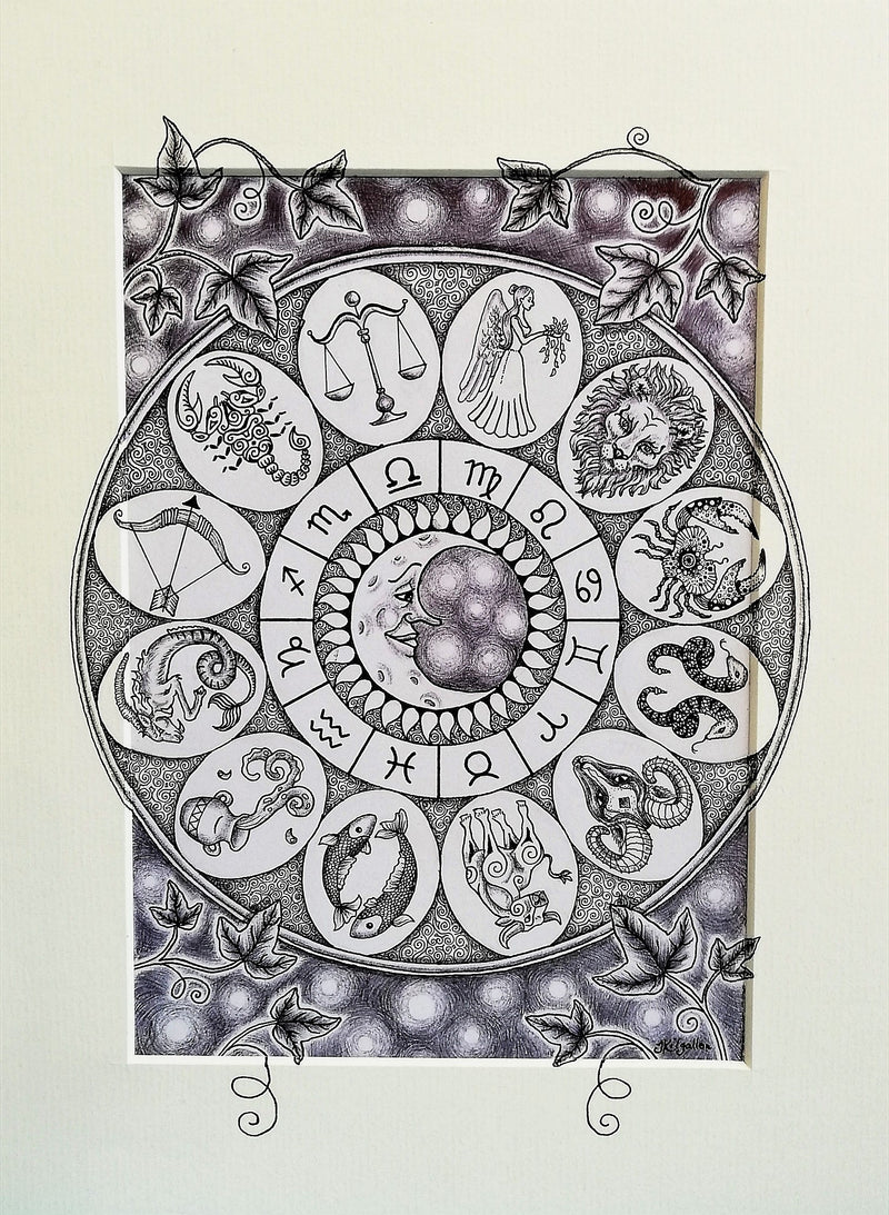 Zodiac Print by Jenni Kilgallon