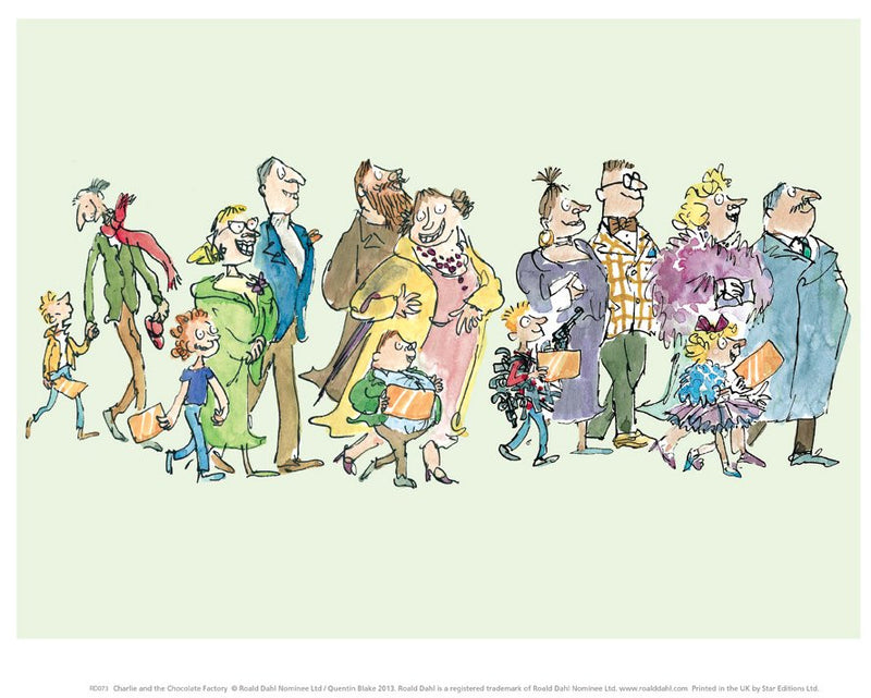 Print Roald Dahl Charlie and the Chocolate Factory