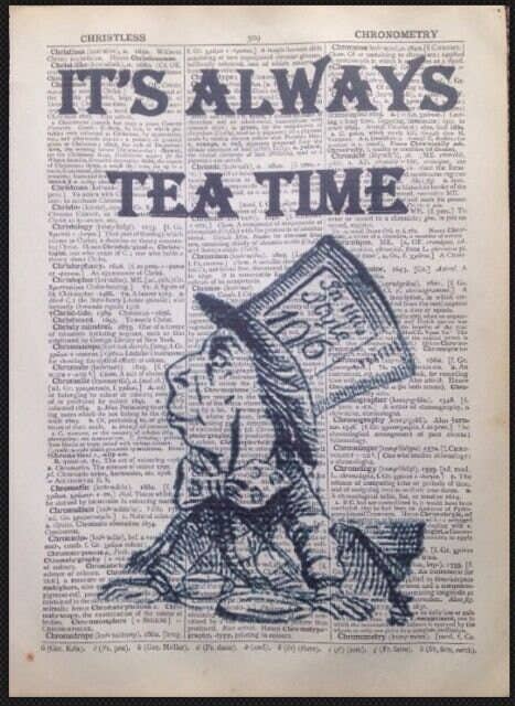 Print: John Tenniel - The Mad Hatter, It's Always Tea Time