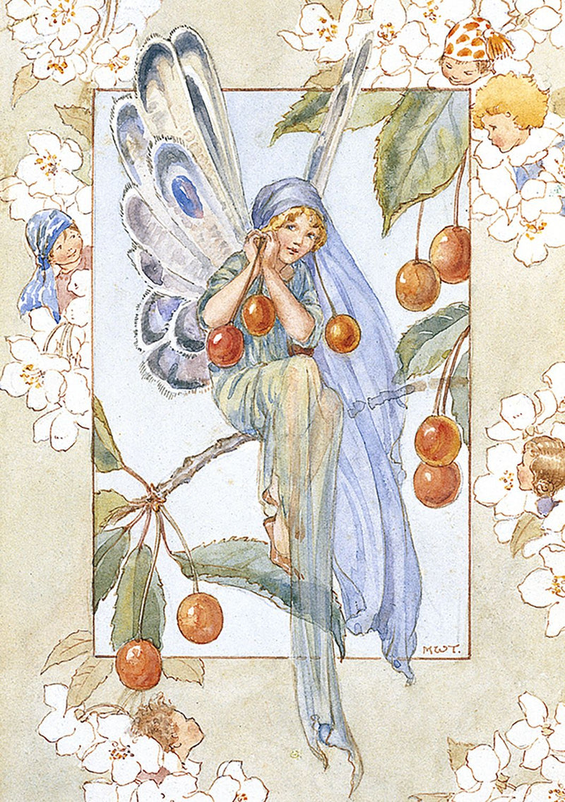 Greeting Card: Margaret Tarrant - Fairy Land with Cherries