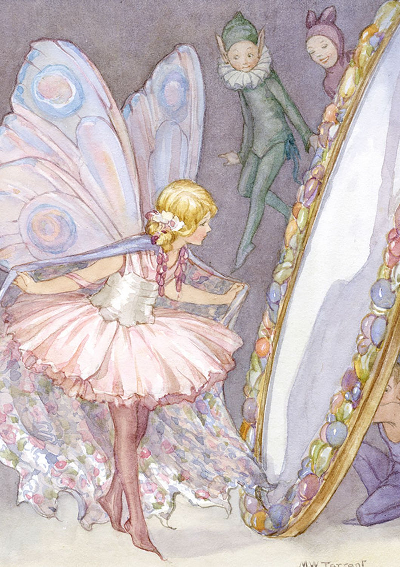Greeting Card: Margaret Tarrant - Fairy Land with Mirror