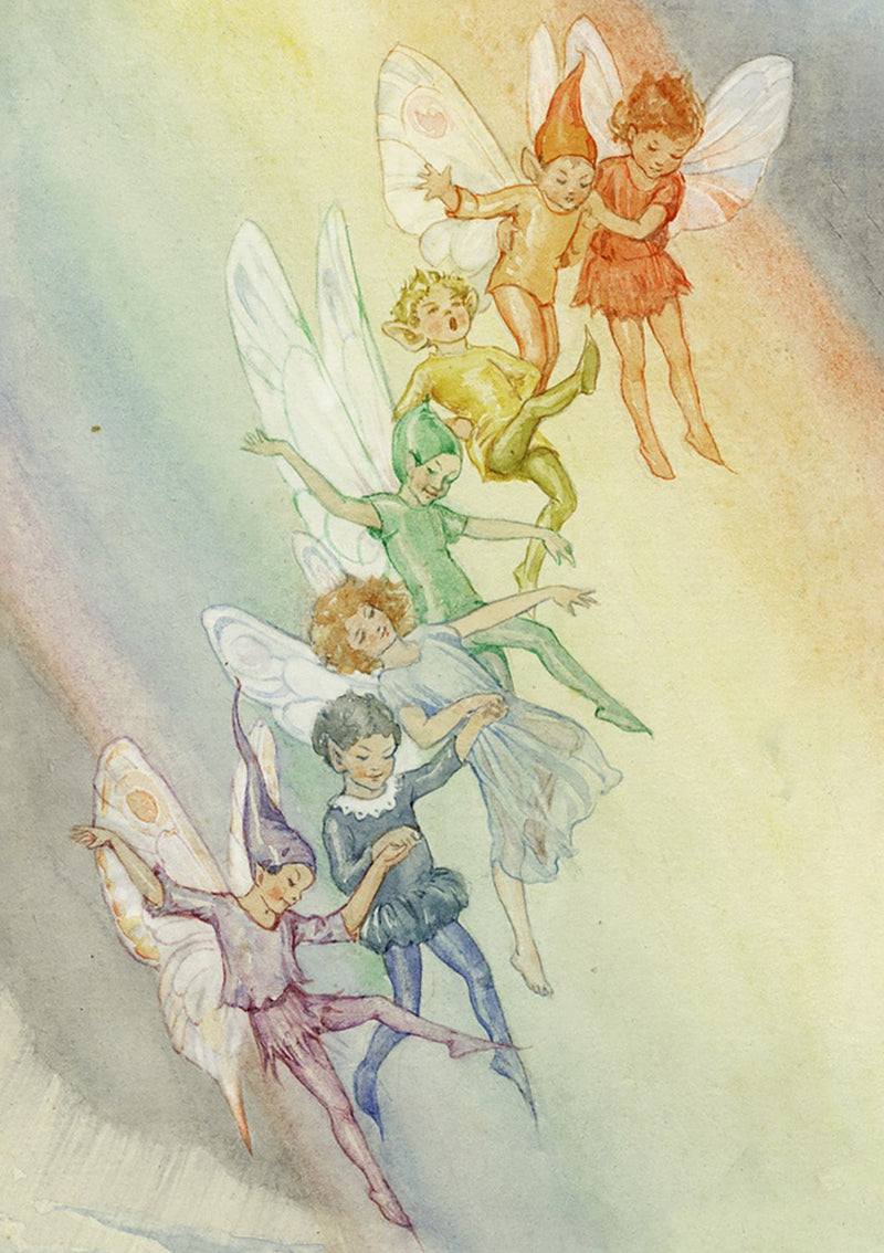 Greeting Card: Margaret Tarrant - Fairy Land with Rainbow