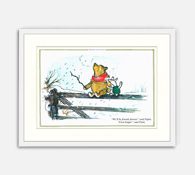 Print: Winnie the Pooh, Friends Forever