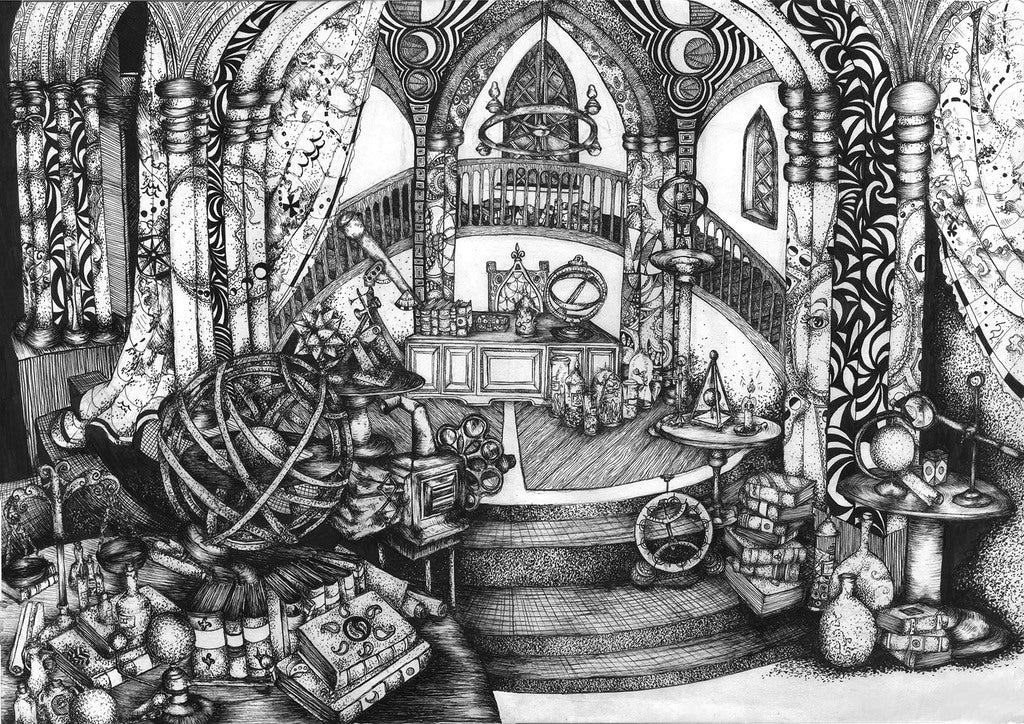 Print: Shannon Bergin -Dumbledore's Office at Hogwarts(A3)