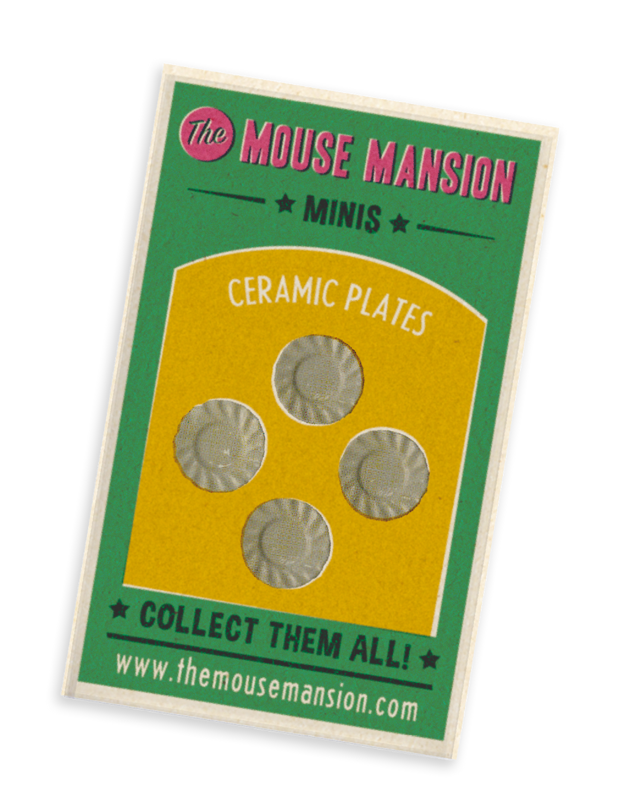 Mouse Mansion: Miniature Ceramic Plates