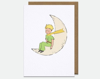 Greeting Card: The Little Prince - Moon