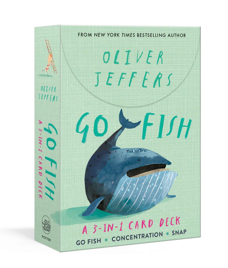 Oliver Jeffers: Go Fish: A 3-in-1 Card Deck: Card Games Include Go Fish, Concentration, and Snap 