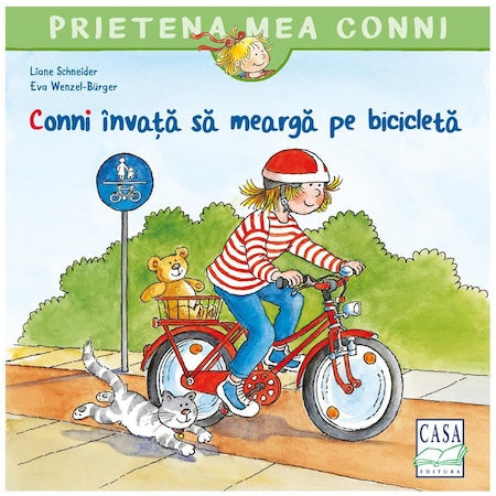 Liane Schneider: Conni invata sa mearga pe bicicleta, illustrated by Eva Wenzel-Bürger