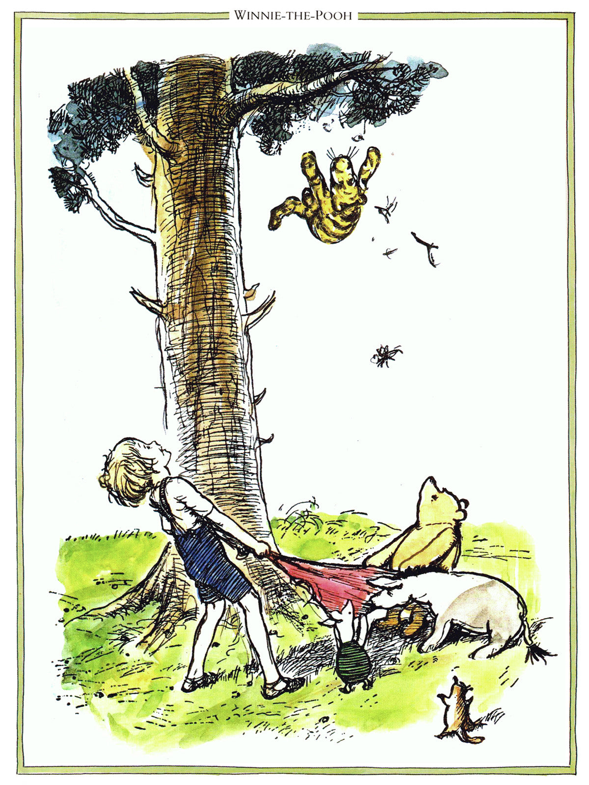 Tigger Don't Climb Trees Winnie the Pooh print